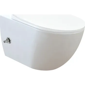 Klozet Canakcilar Ceramic Creavit Creavit FREE Rim-Off závěsné wc s ovládací baterií + BIDET 2v1 FE322.005