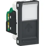 Schneider Electric Unica Datová zásuvka, RJ45, termoplast, antracit NU341054