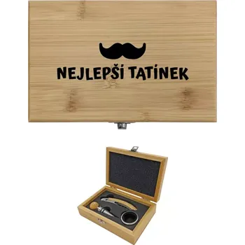 Dřevěná hračka Sada k vínu dřevěná Nejlepší tatínek