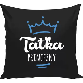 Polštář Polštář černý 40x40 cm Taťka princezny