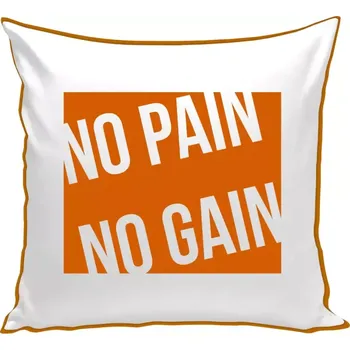 Polštář Polštář barevný 32x32 cm No pain no gain