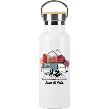 Termoska Termolahev Podzimní kempování - vlastní jména