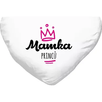 Polštář Polštář srdce 40x35 cm Mamka princů