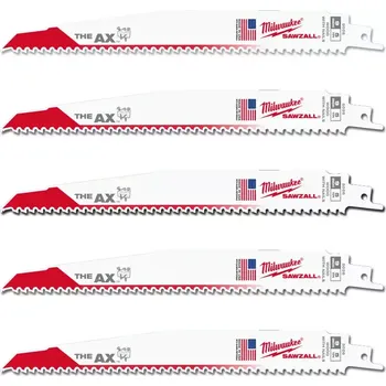 Pilový plátek Sada Bi-metalových pilových plátků Milwaukee AX 230 x 5 Tpi (5 ks)