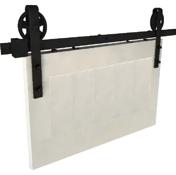 Nábytkové kování LOFT Sada pro posuvné dveře IZYDA, 2000 mm, černá, matná