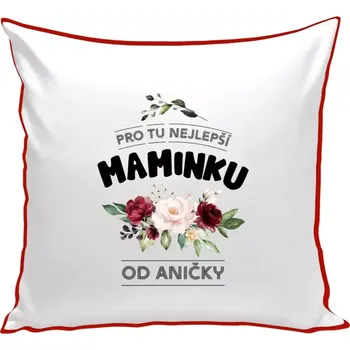 Polštář Polštář barevný 32x32 cm Pro tu nejlepší maminku