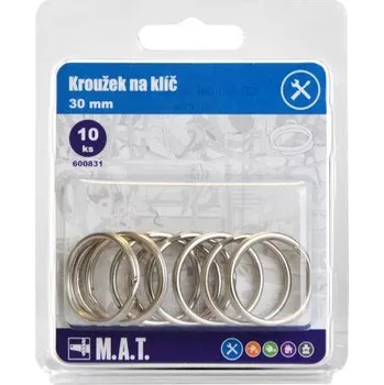 Nábytkové kování kroužek na klíč 30mm Ni (10ks)