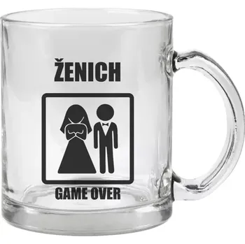 Hrnek 330 ml - skleněný Game over - ženich