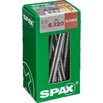 Vrut Spax Wirox Vrut do dřeva HI.FORCE, ø 6 × 120 mm, drážka: TX 30, 24 ks 4251010601207