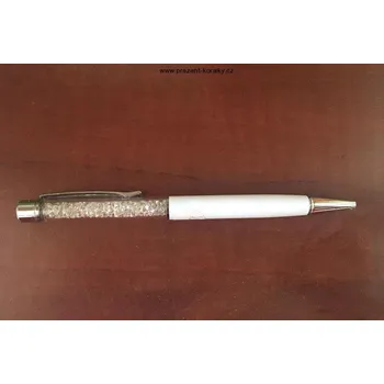 Propiska s kamínky Swarovski 2v1 bílá
