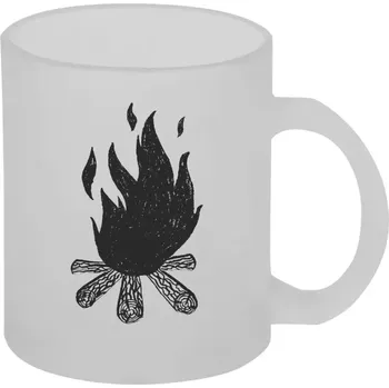 Hrnek 330 ml - skleněný matný Oheň