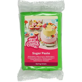 Jedlá dekorace na dort FunCakes Rolovaný fondant 250 g Spring Green
