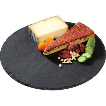 Břidlicový servírovací podnos, kulatý 30 cm - Cilio (Servírovací břidlicový tác, kulatý 30 cm - Cilio)