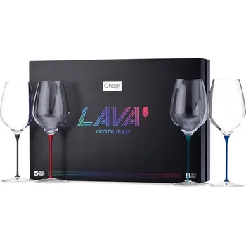 Sklenice Cheer Moda, Skleničky na víno Lava 4 ks - Formadore