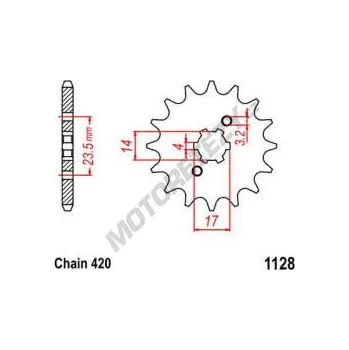 Řetězová sada pro motocykl Řetězové kolečko APRILIA RS 50 rok 06-19