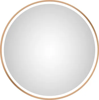Zrcadlo Zrcadlo s LED osvětlením Desire, ø 55 cm, měď 50088
