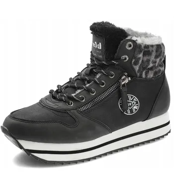 Dámská zimní obuv DÁMSKÉ KOTNÍKOVÉ BOTY LEE COOPER LCJ-22-31-1448 ČERNÁ Barva: Černá, Velikost: 39