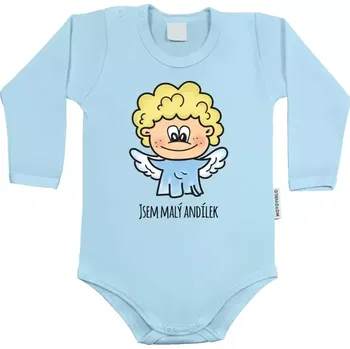 Kojenecký body Dětské body s dlouhým rukávem Jsem malý andílek