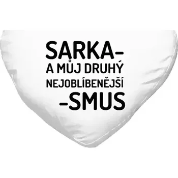 Polštář Polštář srdce 40x35 cm Sarka- můj druhý nejoblíbenější -smus