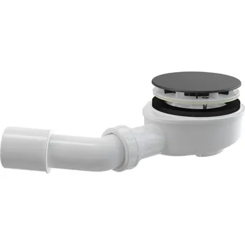 Sifon Alca Vaničkový sifon W012, ø 90 mm, černý W012