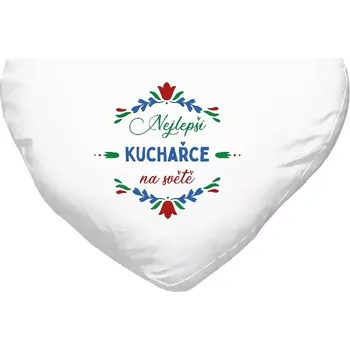 Polštář Polštář srdce 40x35 cm Nejlepší kuchařce na světě