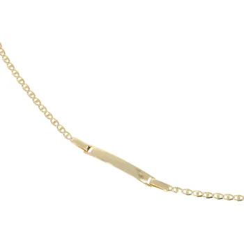 Náramek Zlatnictví Helios Plochý náramek s destičkou