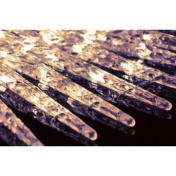 Vánoce LED kapající rampouchy 8ks, 45cm, různé barvy na výběr Barva: Teplá bílá