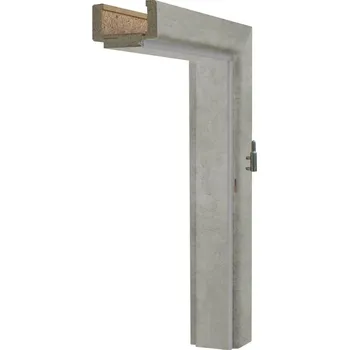 Zárubeň Solodoor Obložková zárubeň 60 P, 630 × 1982 mm, fólie, tloušťka zdi: 95-115 mm, pravá, beton 701000066101