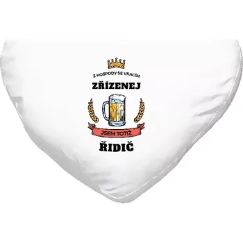 Polštář Polštář srdce 40x35 cm Z hospody se vracím - Řidič