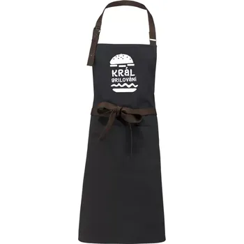 Kuchyňská zástěra Zástěra Kariban Vintage GRIL - král grilování