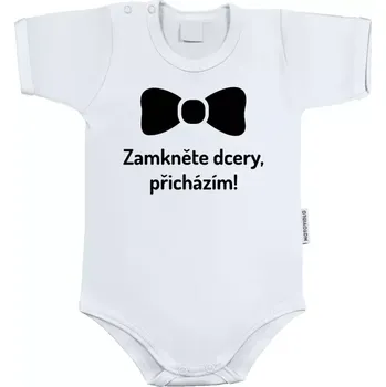 Kojenecký body Dětské body s krátkým rukávem Zamkněte dcery, přicházím