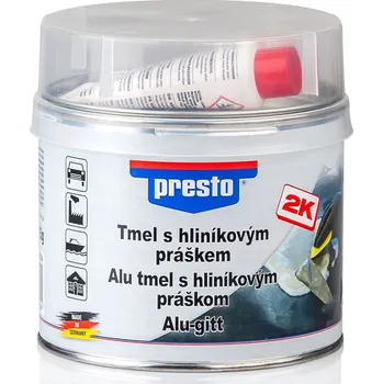 Tmel Presto Dvousložkový tmel s hliníkovým práškem, 1 kg 318504