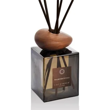 Aroma difuzér Locherber Milano Difuzér s tyčinkami a dřevěným víčkem ve tvaru oblázku s vůní RHUBARBE ROYALE - 5000 ml LH440350