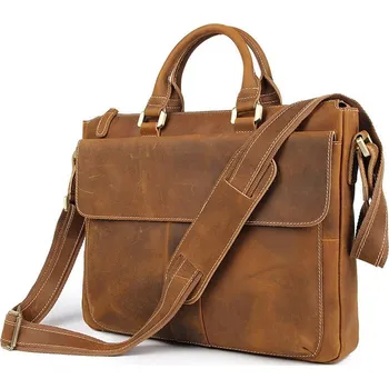 Pánská aktovka Pánská kožená aktovka business taška na notebook 15 palců Barva (Varianta): Design2(38cm)