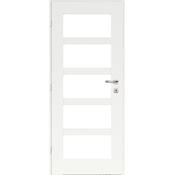 Interiérové dveře Classen Lukka Interiérové dveře M3 rámové, 70 L, 746 × 1985 mm, fólie, levé, bílé, prosklené 484187703