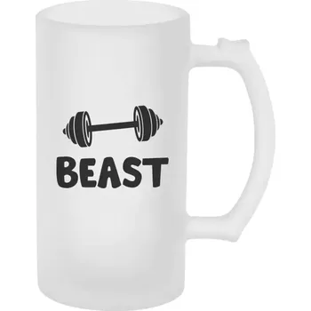 Sklenice Půllitr pro páry - Beast - matný