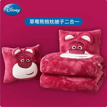 Disney Sametově jemný polštářek (deka) 2v1 s pohádkovým motivem (2 velikosti, různé vzory) Varianta: G Medvěd, Velikost: polštář 40x40 cm (deka 105x145 cm)