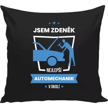 Polštář Polštář černý 40x40 cm Nejlepší v okolí - automechanik