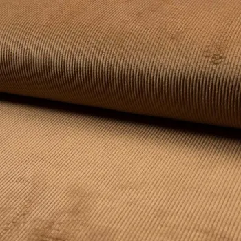 Manšestr WASHED béžový, š.145