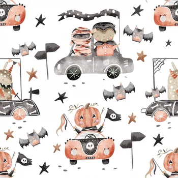 Halloween - Bílá Materiál: Plátno Premium