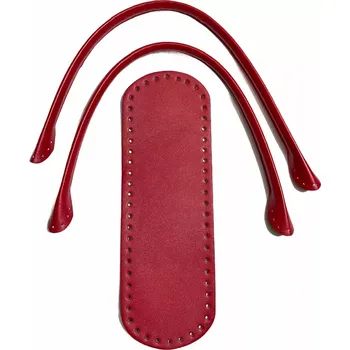 Polotovar na výrobu kabelky - tmavá červená (Polotovar na výrobu kabelky - tmavá červená)