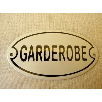 Plechová cedule RETRO - PLECHOVÁ CEDULE - GARDEROBE