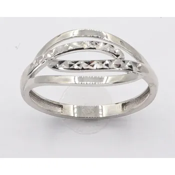 Prsten Zlatý prsten z bílého zlata AZ3175W, vel. 59, 1.85 g (585/1000)