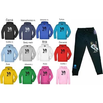 Tepláková souprava Lionel Messi 10 Barva: Žlutá, Velikost: 110/116 - 5/6let