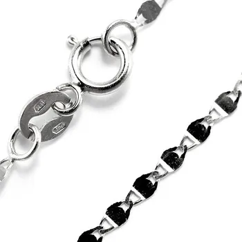 Řetízek Zlatý řetízek z bílého zlata