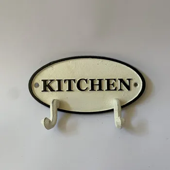 Věšák KOVOVÝ NÁSTĚNNÝ VĚŠÁK KITCHEN