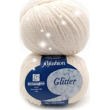 Příze Příze Silke Glitter smetanová (Příze Silke Glitter smetanová)