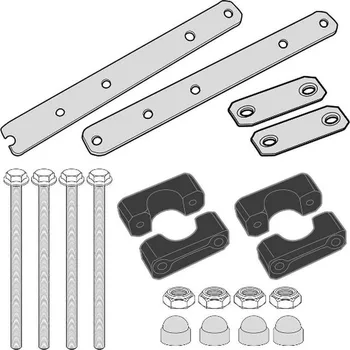 Nosič na motocykl a skútr Kappa KTL2119KIT montážní kit pro upevnění KS250 Tool Box pod ochranný rám motoru KN355 YAMAHA XT 1200 Z Super Ténéré (10-19), YAMAHA XT 1200 ZE Super Ténéré (14-19) YAMAHA XT 1200 ZE Super Ténéré rok 14-20