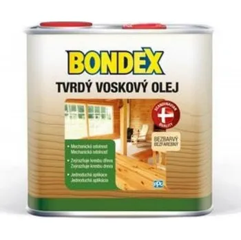 Olej na dřevo Bondex Tvrdý voskový olej 750 ml bezbarvý