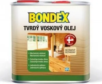 Olej na dřevo Bondex Tvrdý voskový olej 750 ml bezbarvý
